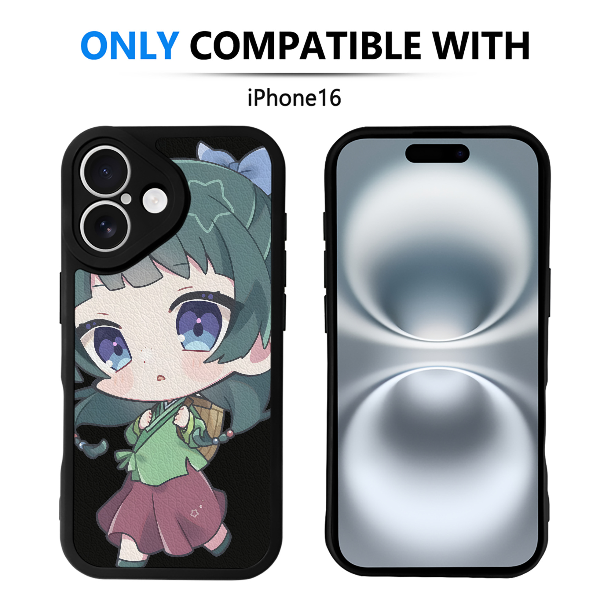 （画像用） 薬屋のひとりごと The Apothecary Diaries 【iPhone 16シリーズ対応】シリコンスマホケース（レザー調） 材質：シリコン